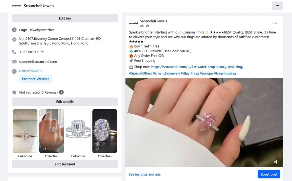 Jewelry marketing strategies on facebook